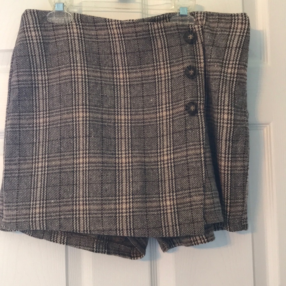 Plaid Skort